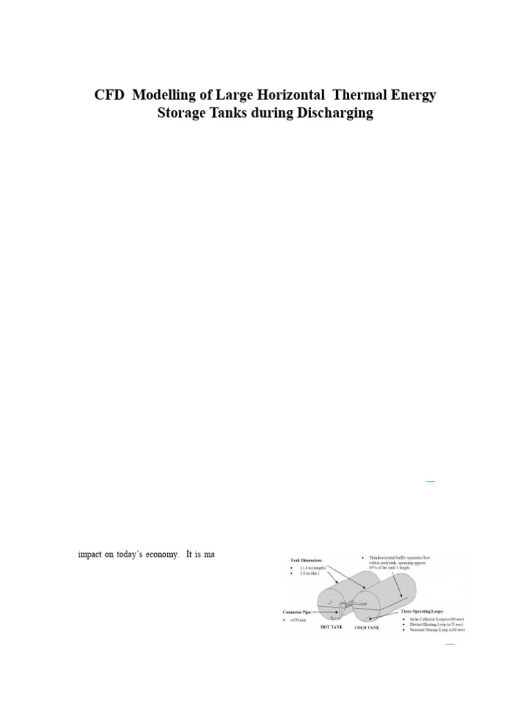 CFD Analysis of Thermal Storage Tanks | PDF | Chemical Engineering ...