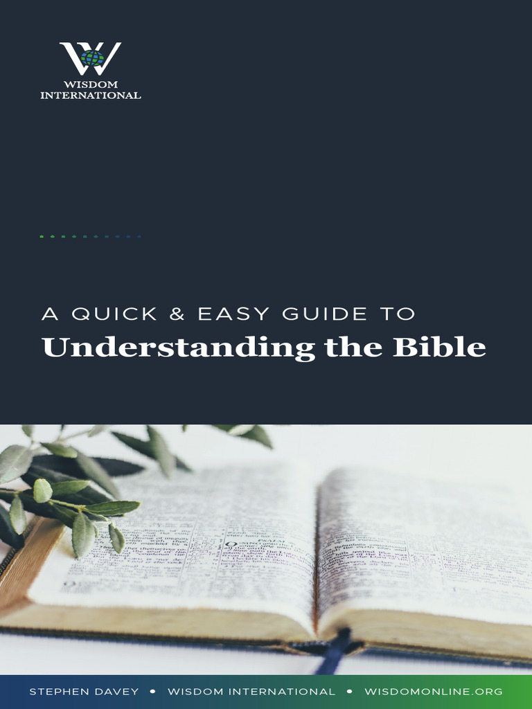 Quick Guide to Understanding the Bible | PDF | Bible | Jesus