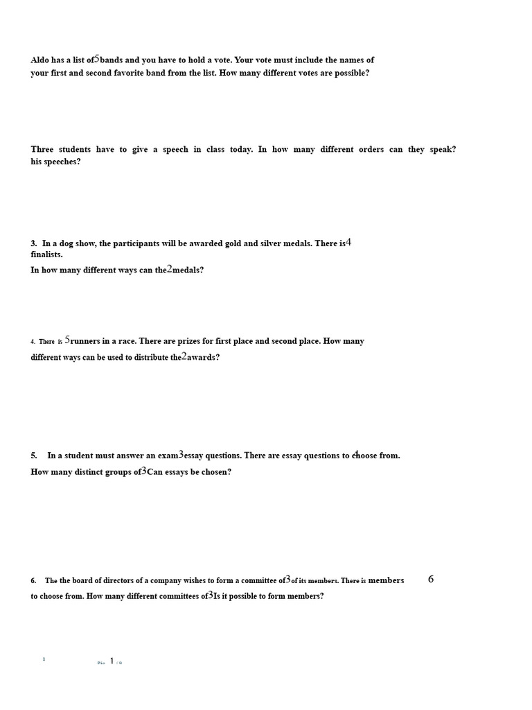 Combinatorial Voting and Scheduling Problems | PDF