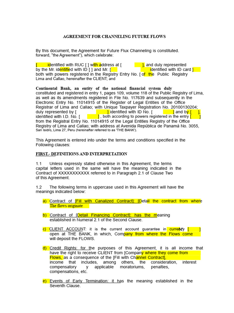 General Flow Channeling Model | PDF | Banks | Arbitration