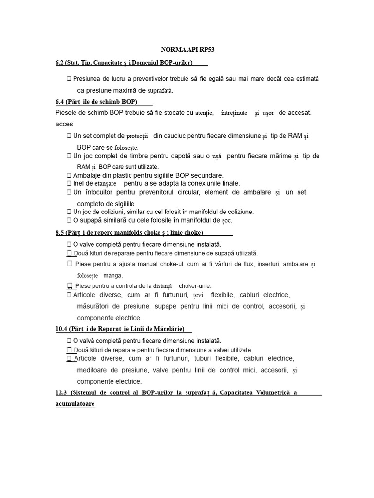 Norma API Rp53 Complet | PDF
