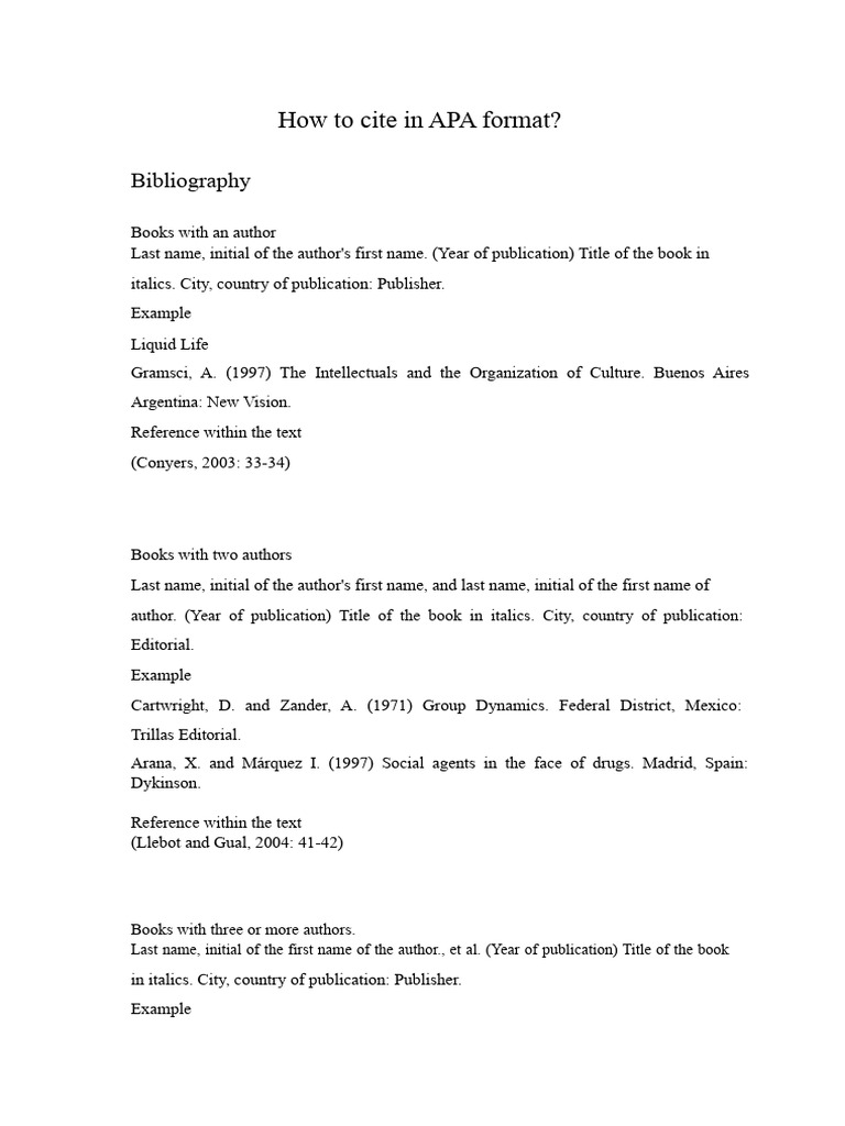 Citing Sources in APA Format | PDF