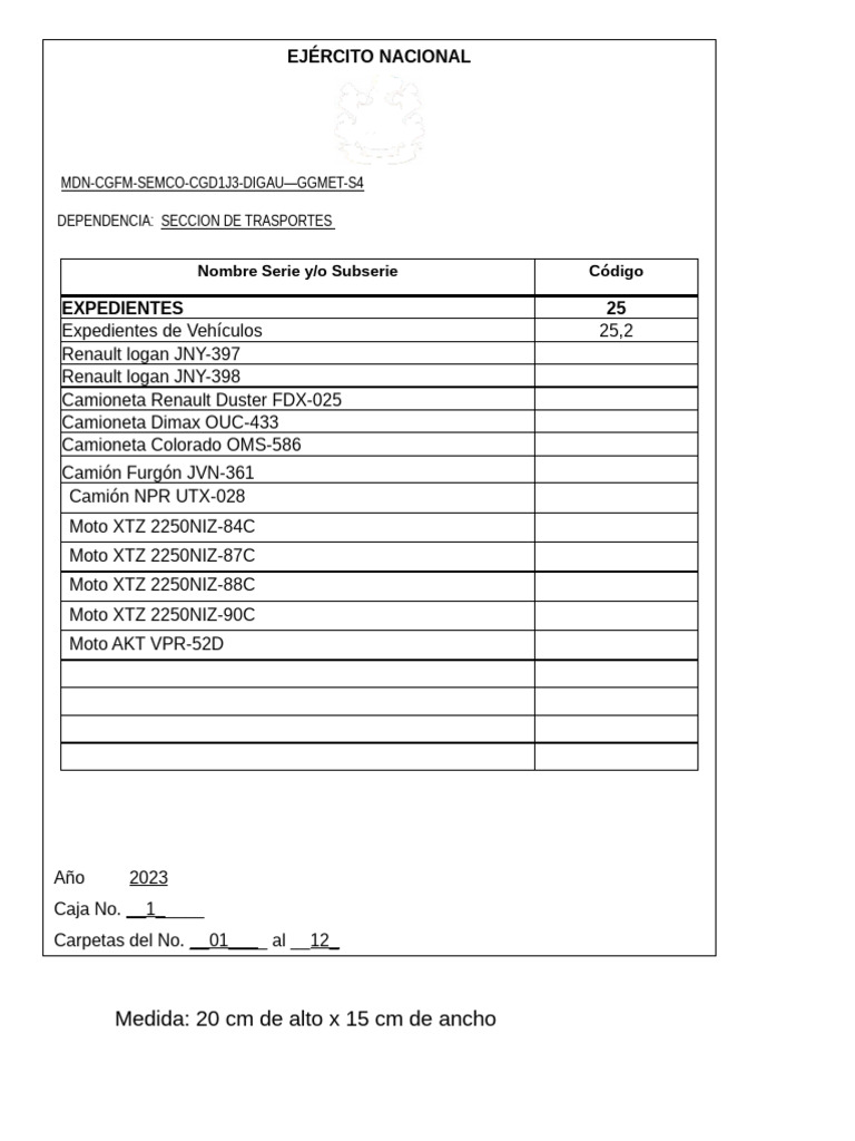 Rótulo Caja 1 | PDF | Coche | Vehículos comerciales