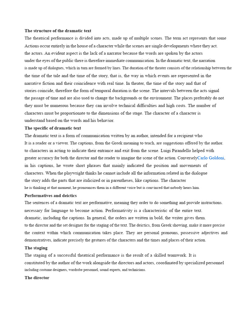 Understanding Dramatic Text Structure | PDF | Tragedy | Theatre