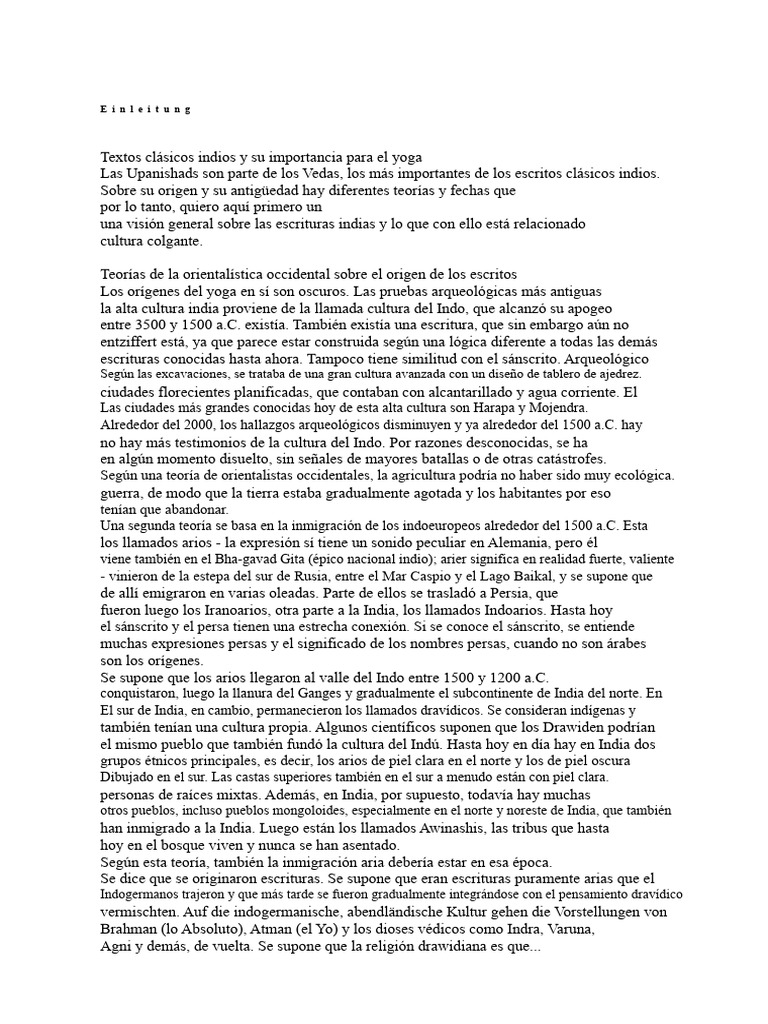 Importancia de las Upanishads en el Yoga | PDF | Vedas | Yoga