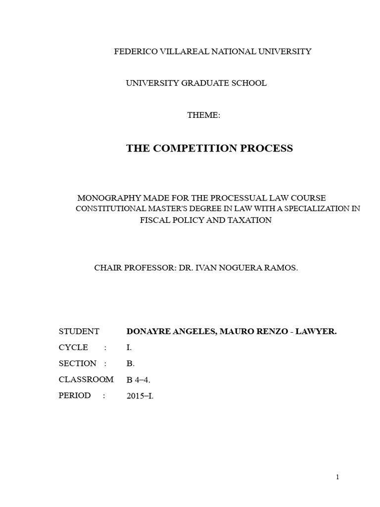 Monograph On Competency Process | PDF | Constitution | Habeas Corpus