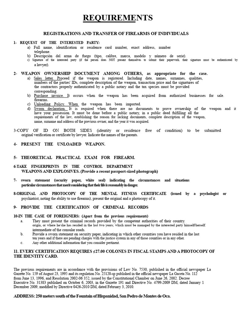 Firearm Registration and Transfer Guide | PDF | Identity Document | Justice