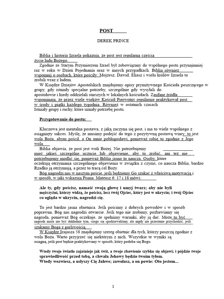 Post Derek Prince | PDF