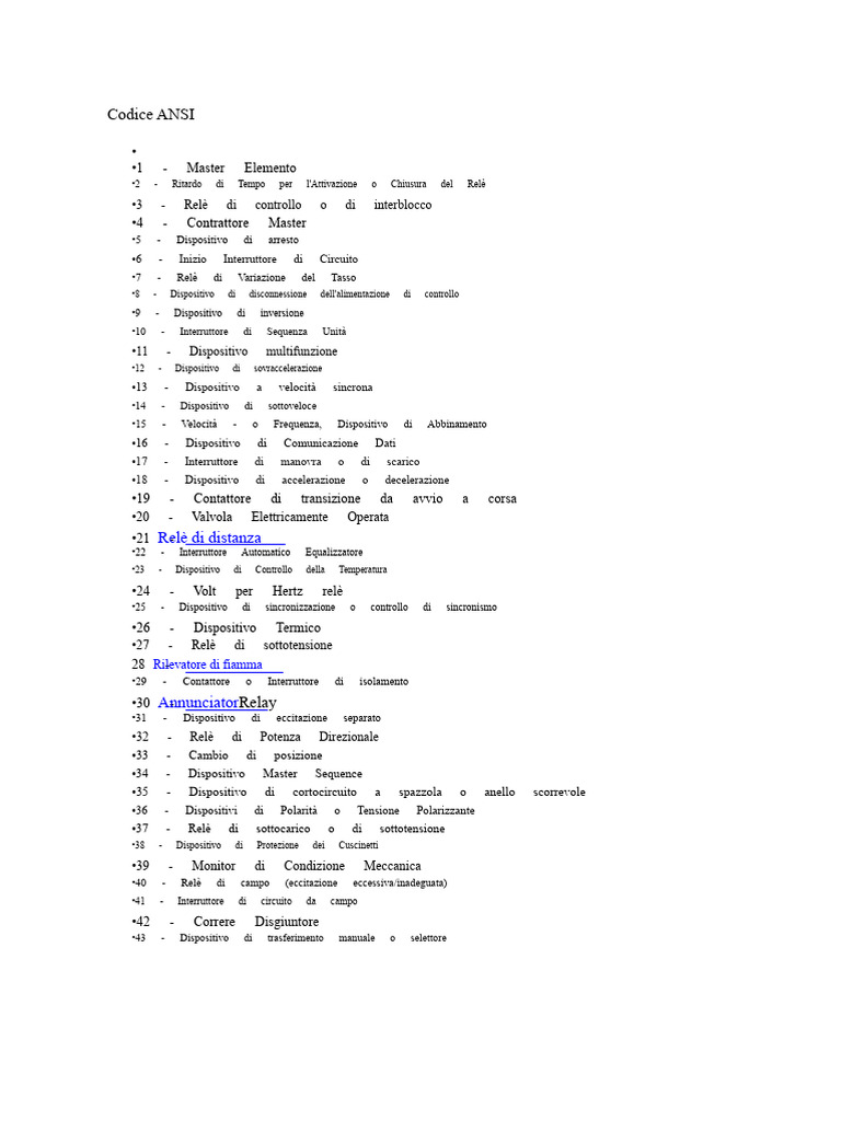 Codice Ansi | PDF