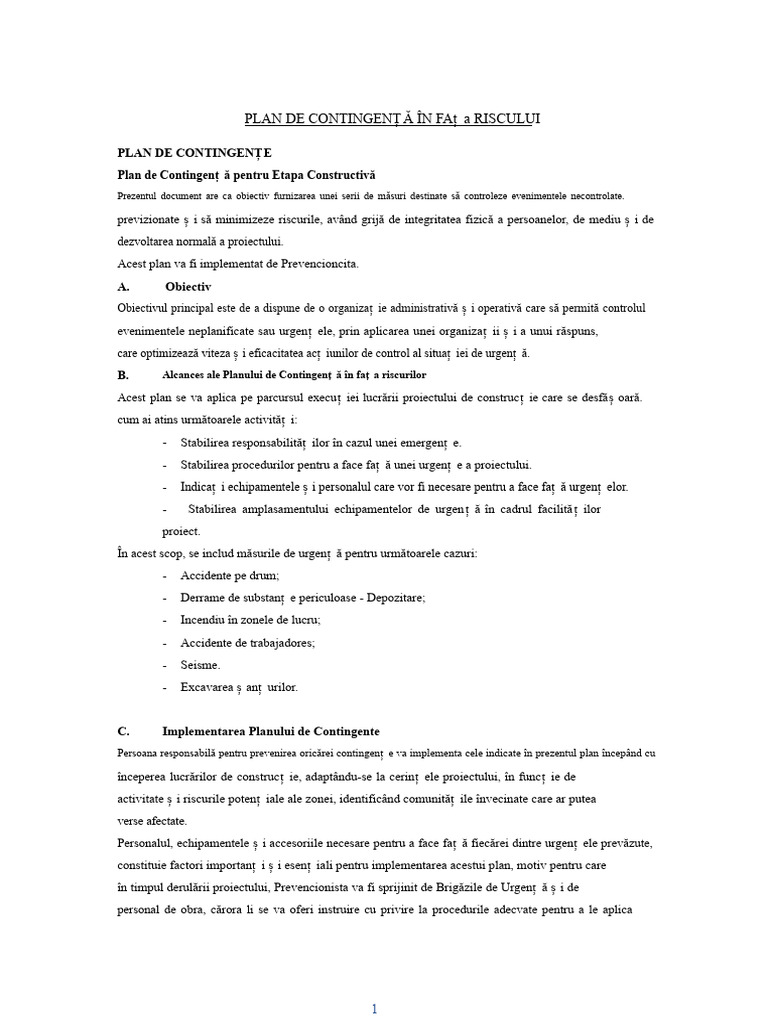 Raport de Riscuri Pe Santier | PDF