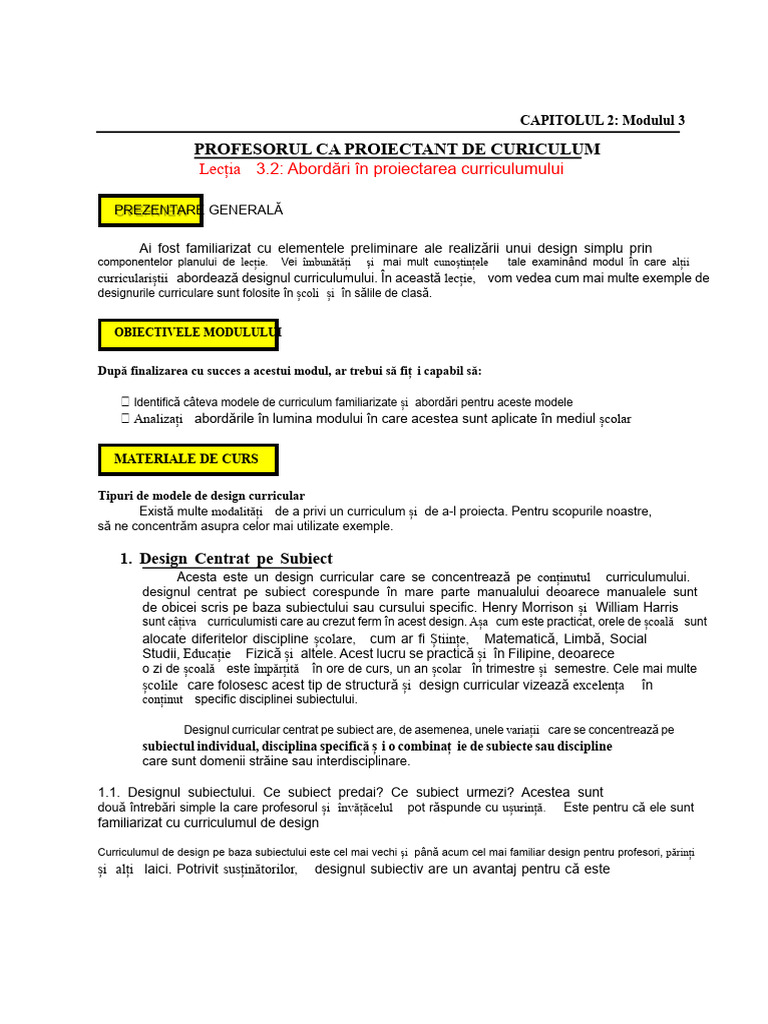 TT&SC Capitolul 2 M3.2 | PDF