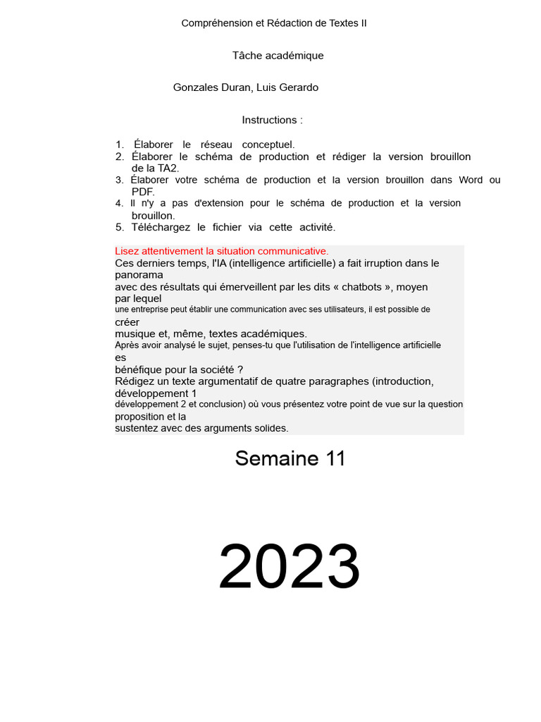 Impact de l'IA sur la société moderne | PDF | Intelligence artificielle ...