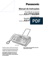 Manial Do Fax Panasonic Modelo Kx-ft932br-b