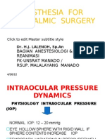 Anastesi - Dr. h. Lalenoh, Span - Anesthesia for Ophthalmic Surgery