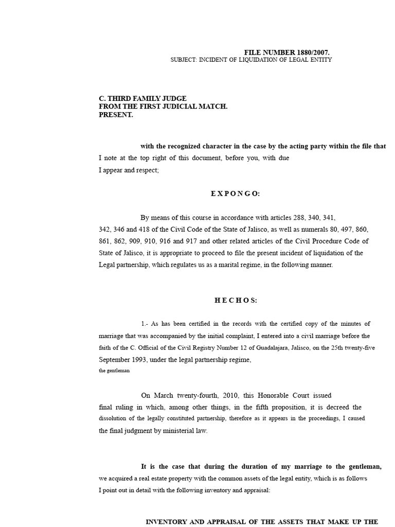 Liquidation Incident of Legal Entity | PDF | Liquidation | Justice