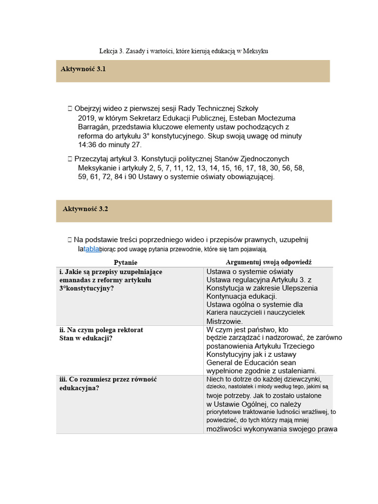 Lekcja 3 | PDF