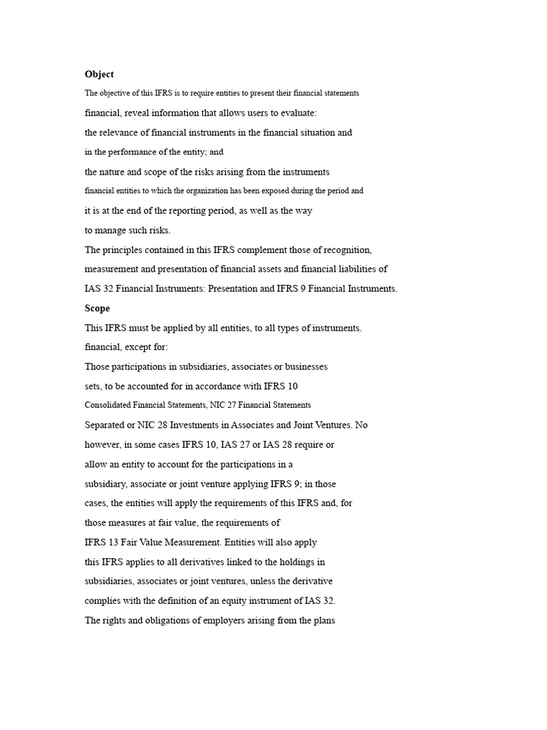 IFRS Guidelines for Financial Instruments | PDF | Fair Value ...