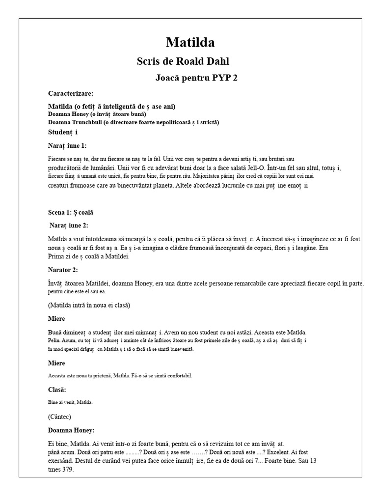 Matilda | PDF