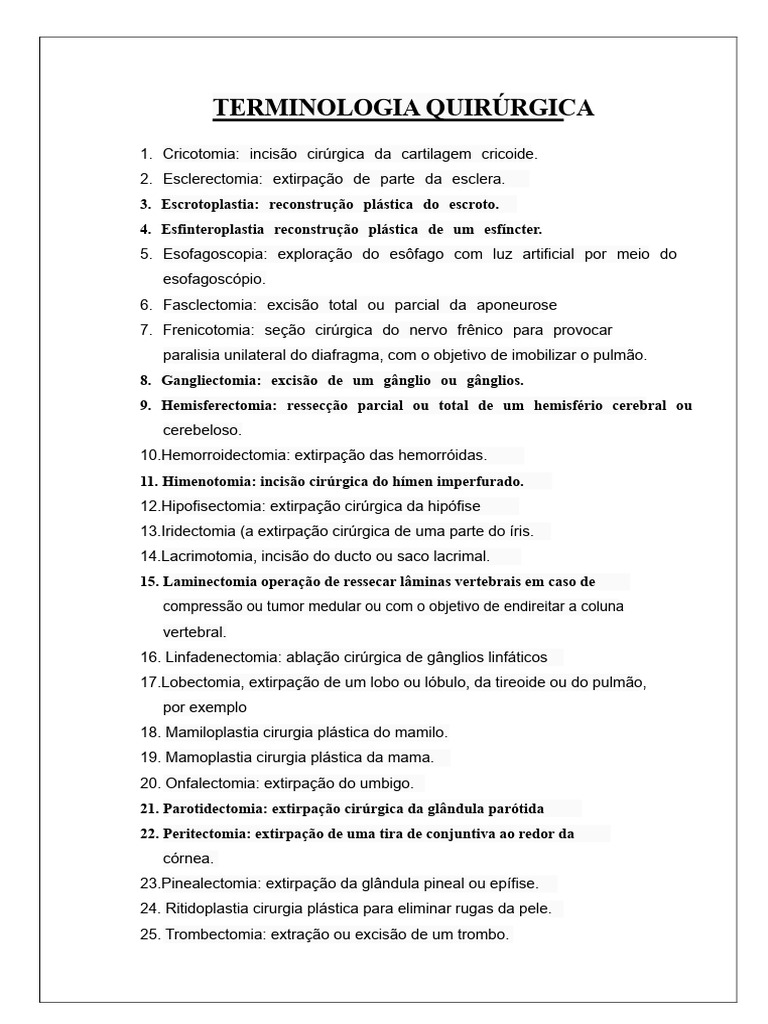 Definição de Peritectomia | PDF | Próstata | Cirurgia de ...