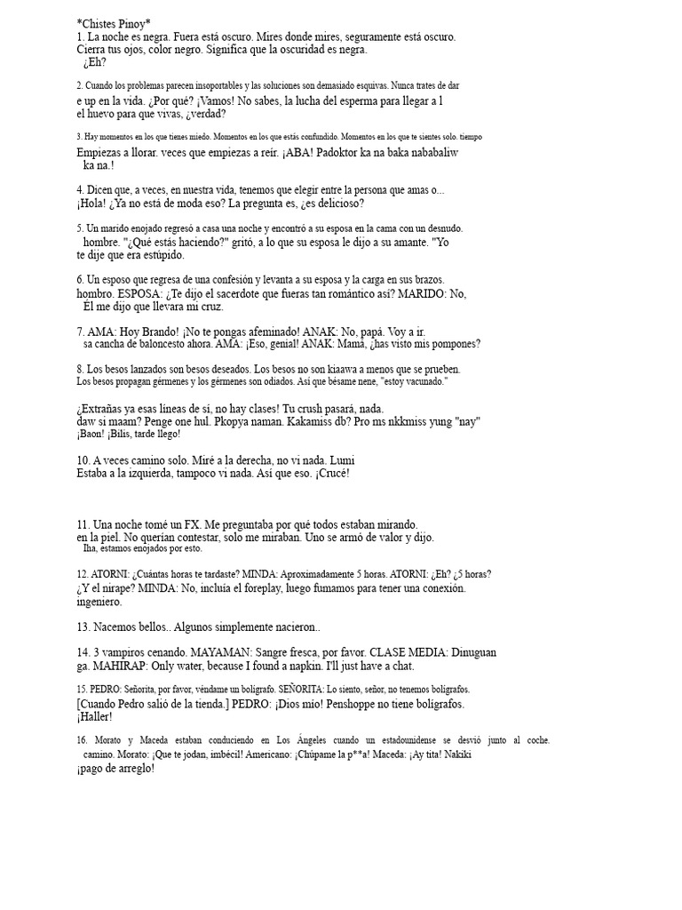 Chiste Pinoy | PDF
