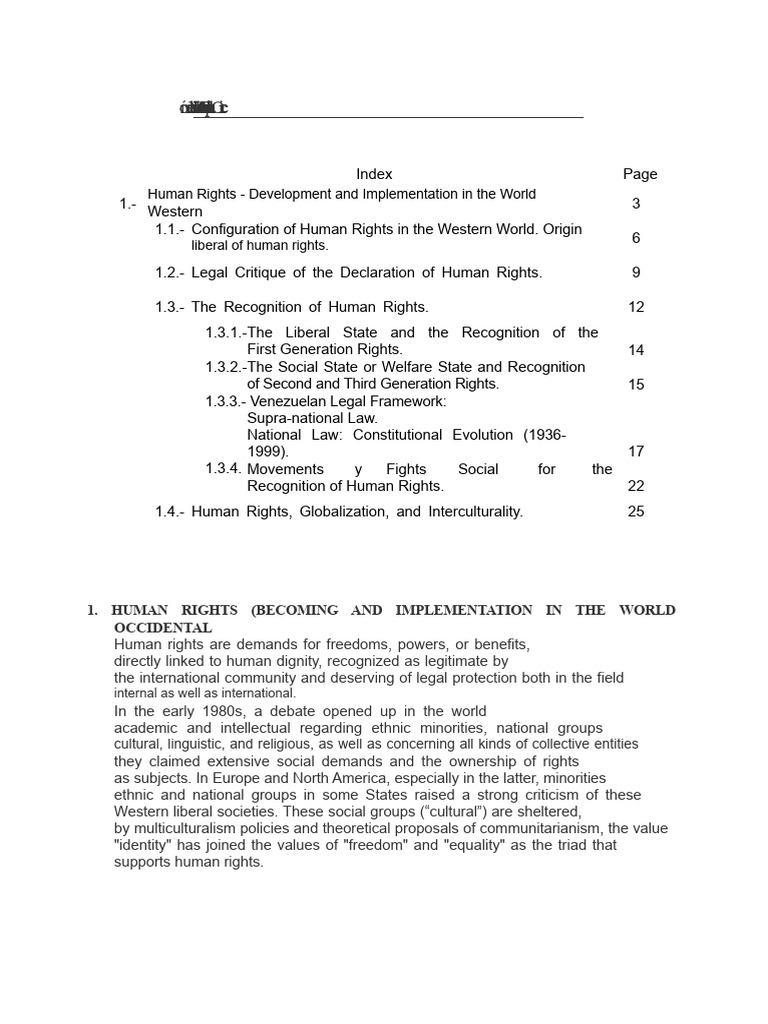 Human Rights Development in the West | PDF | Human Rights | Liberalism