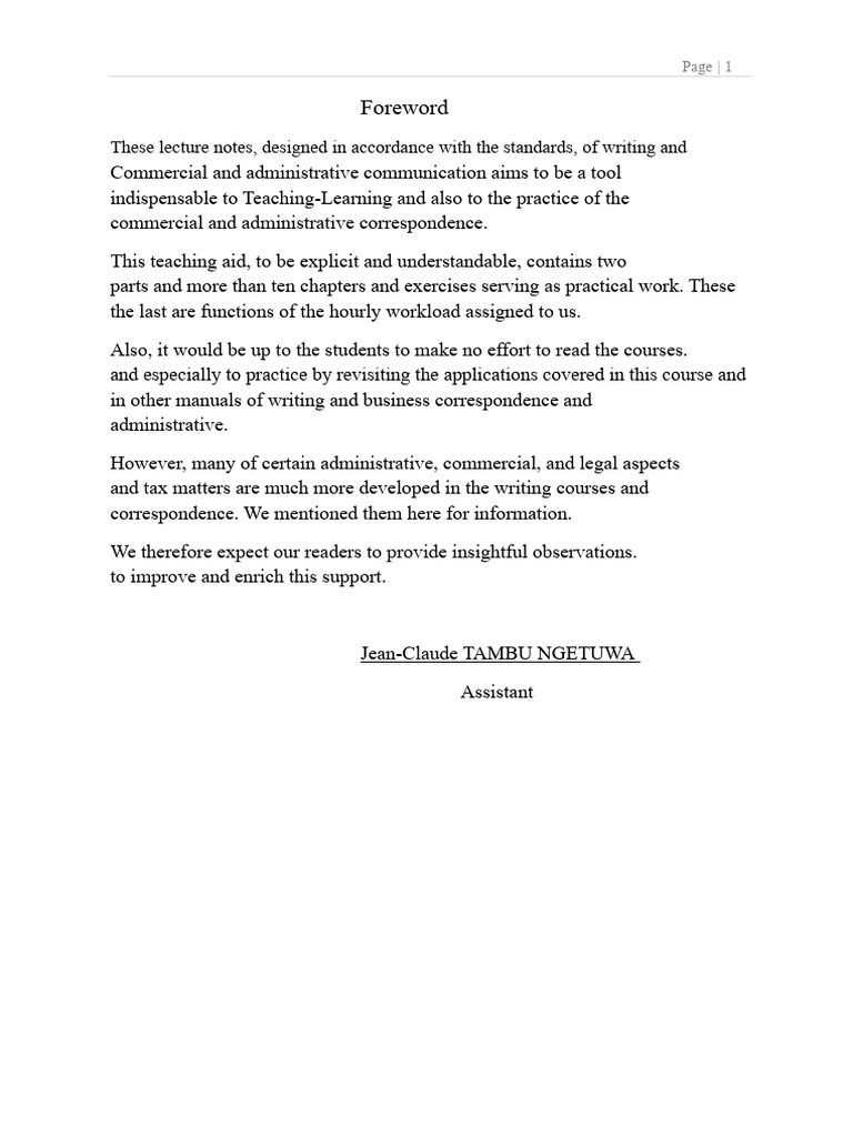Administrative Correspondence Training Guide | PDF | Letter Case ...