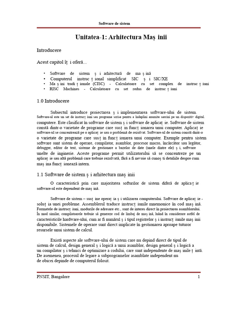 Notițe de Software de Sistem Sem 5 Vtu | PDF