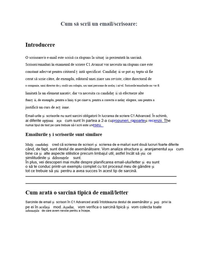 Scrierea de Emailuri TOEFL | PDF
