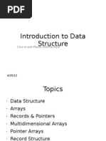 Introduction to Data Structure