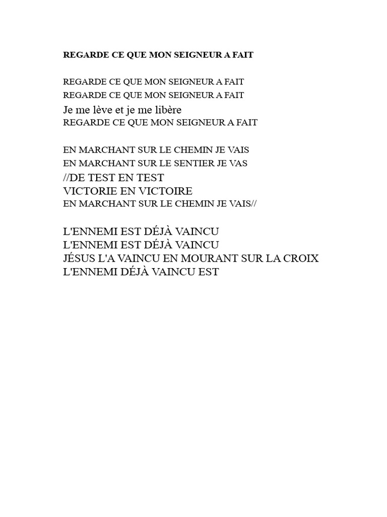 Victoire et foi en Christ | PDF