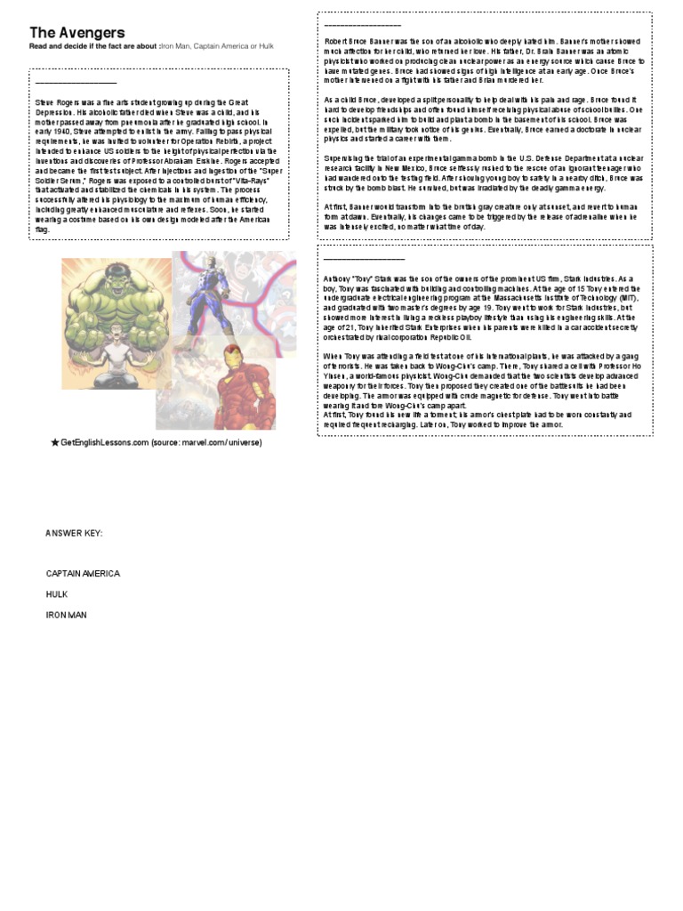 The Avengers | PDF | Science | Technology (General)