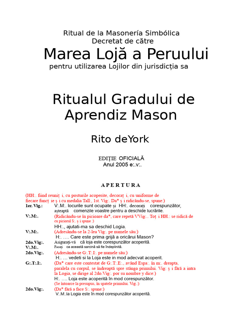 Ritual de Învățare - York | PDF