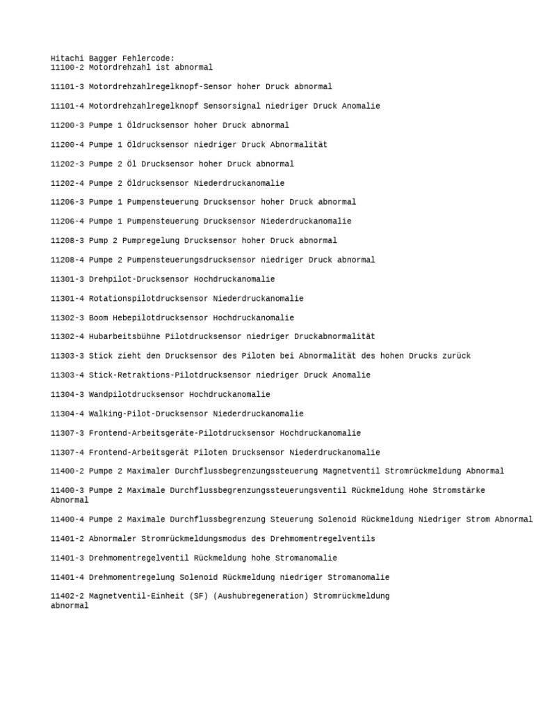 Hitachi Codes | PDF