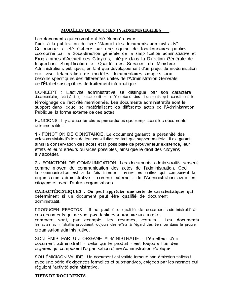 Modèles de documents administratifs | PDF | Informations | Science
