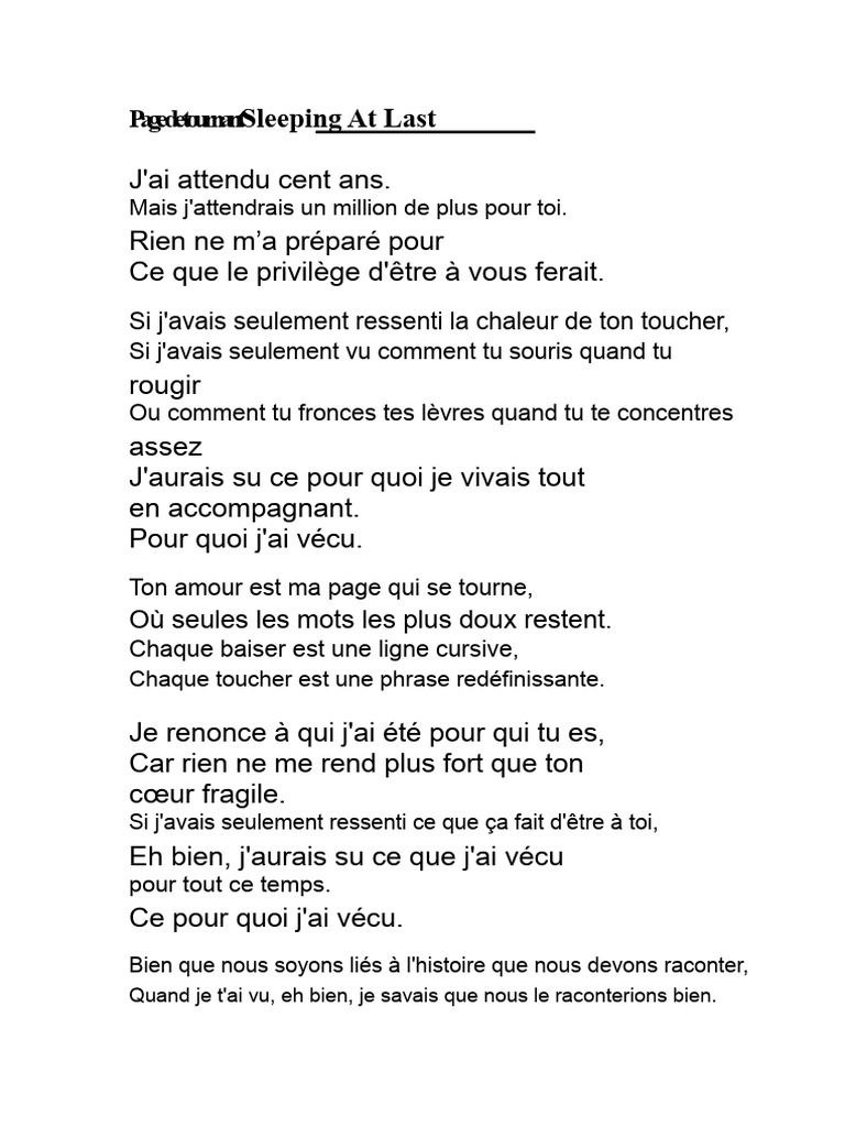Tourner La Page | PDF