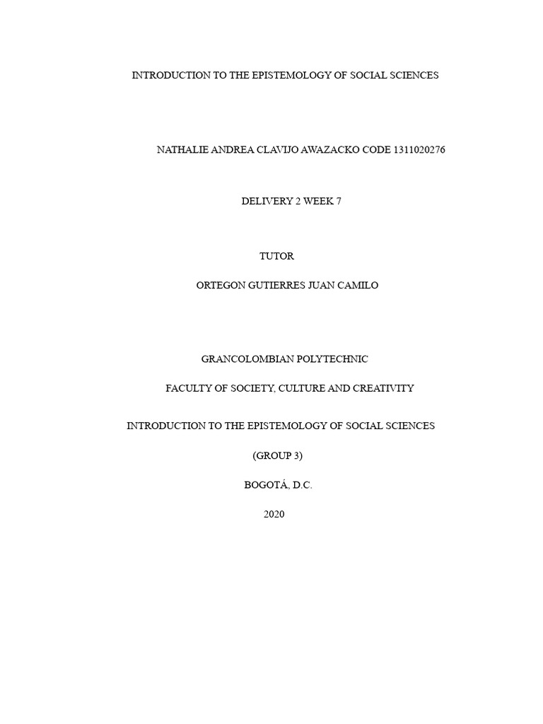 Epistemology in Social Sciences Explained | PDF | Science | Psychoanalysis