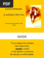 PERDER SAÚDE MENTAL-