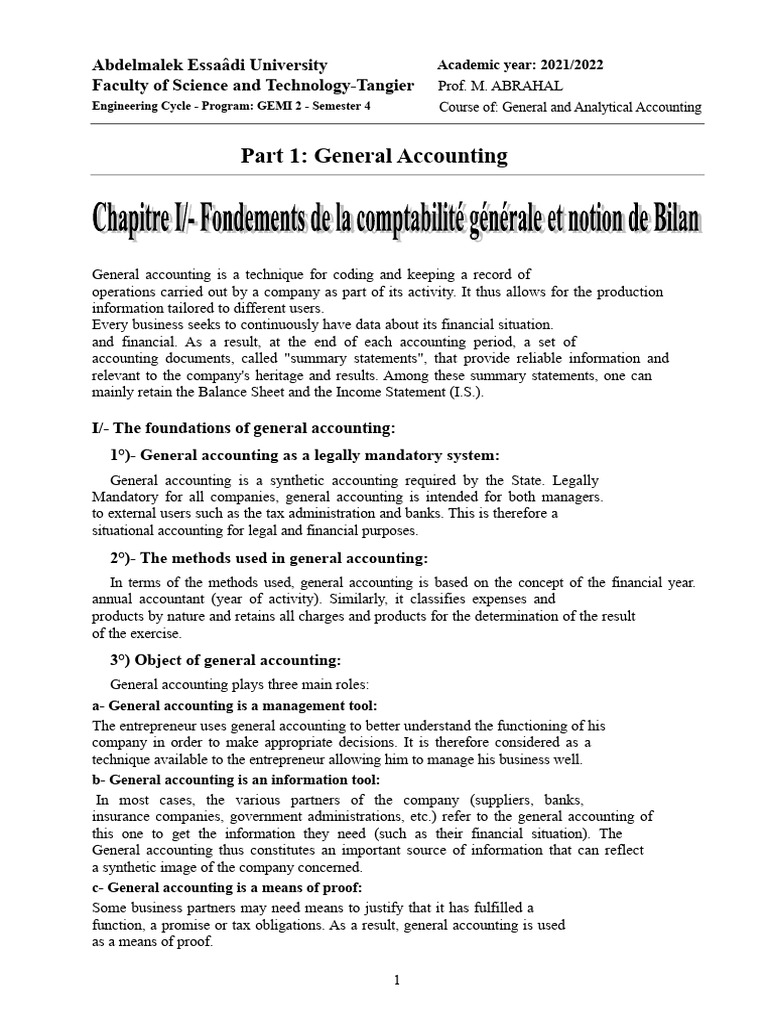 General Accounting Basics and Balance Sheet | PDF | Debits And Credits ...