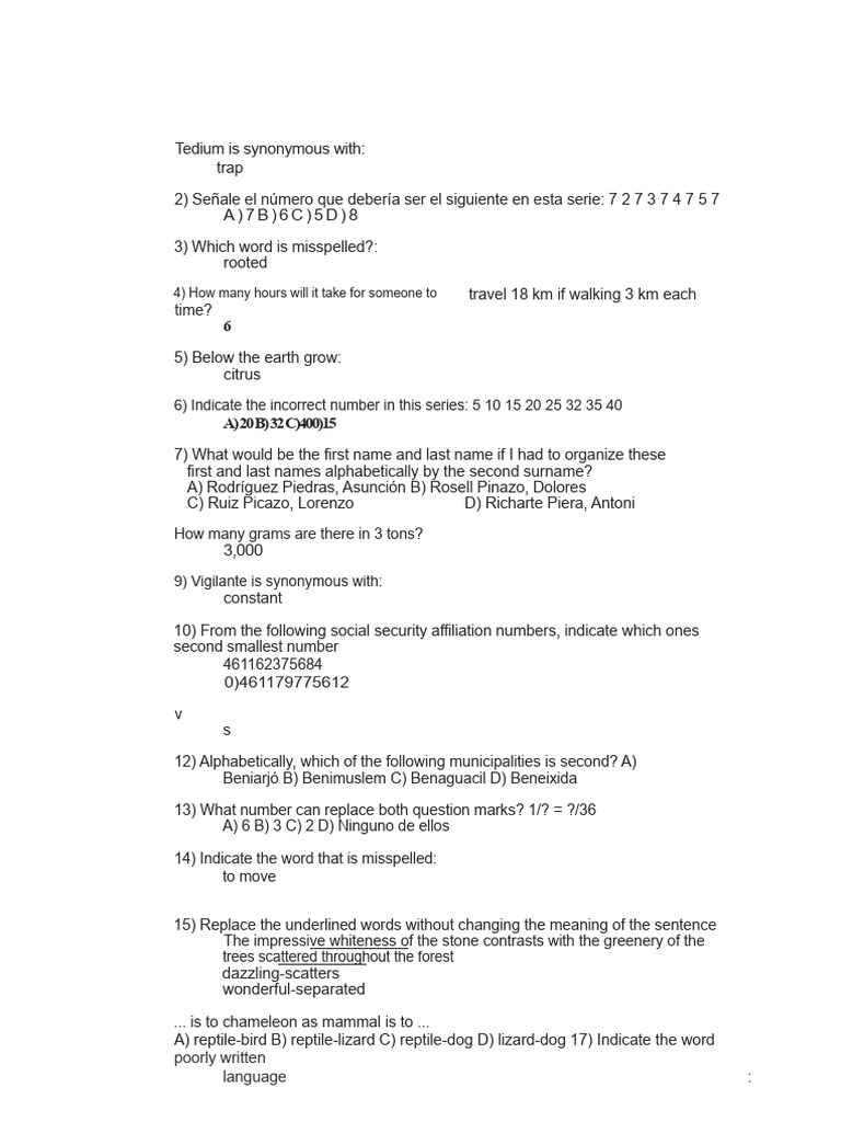Quiz on Logic, Spelling, and Math | PDF | Linguistics | Grammar