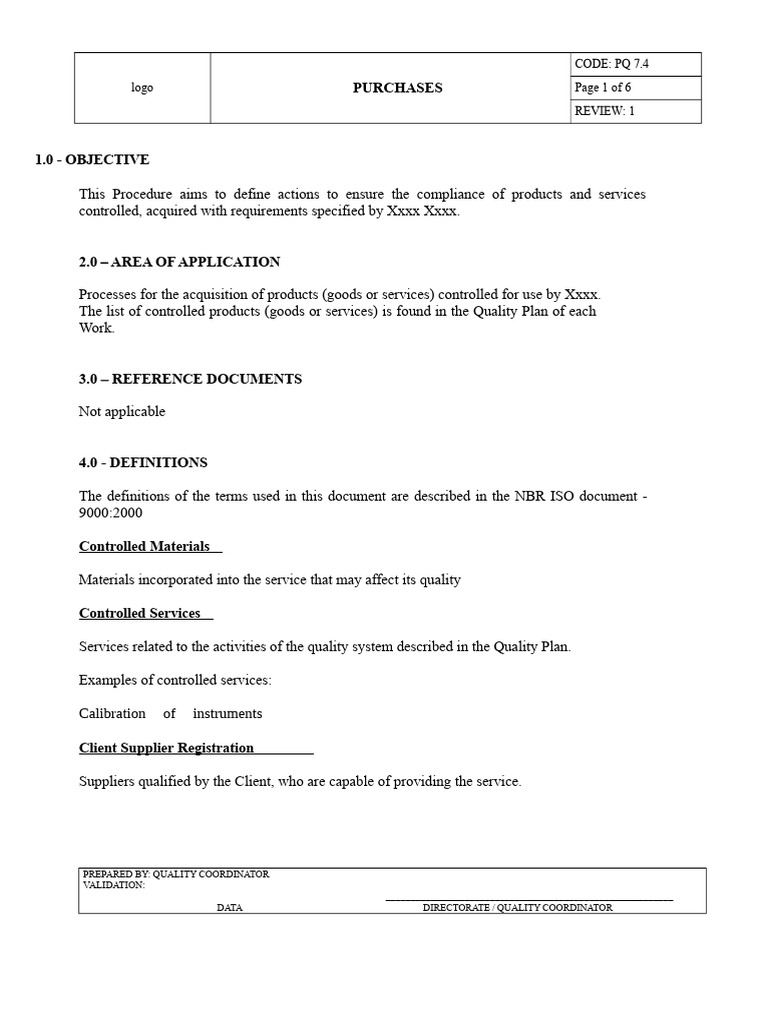 Purchasing Procedure Compliance Guide | PDF | Verification And ...