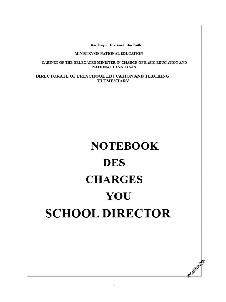 School Director's Management Guide | PDF | Teachers | Schools