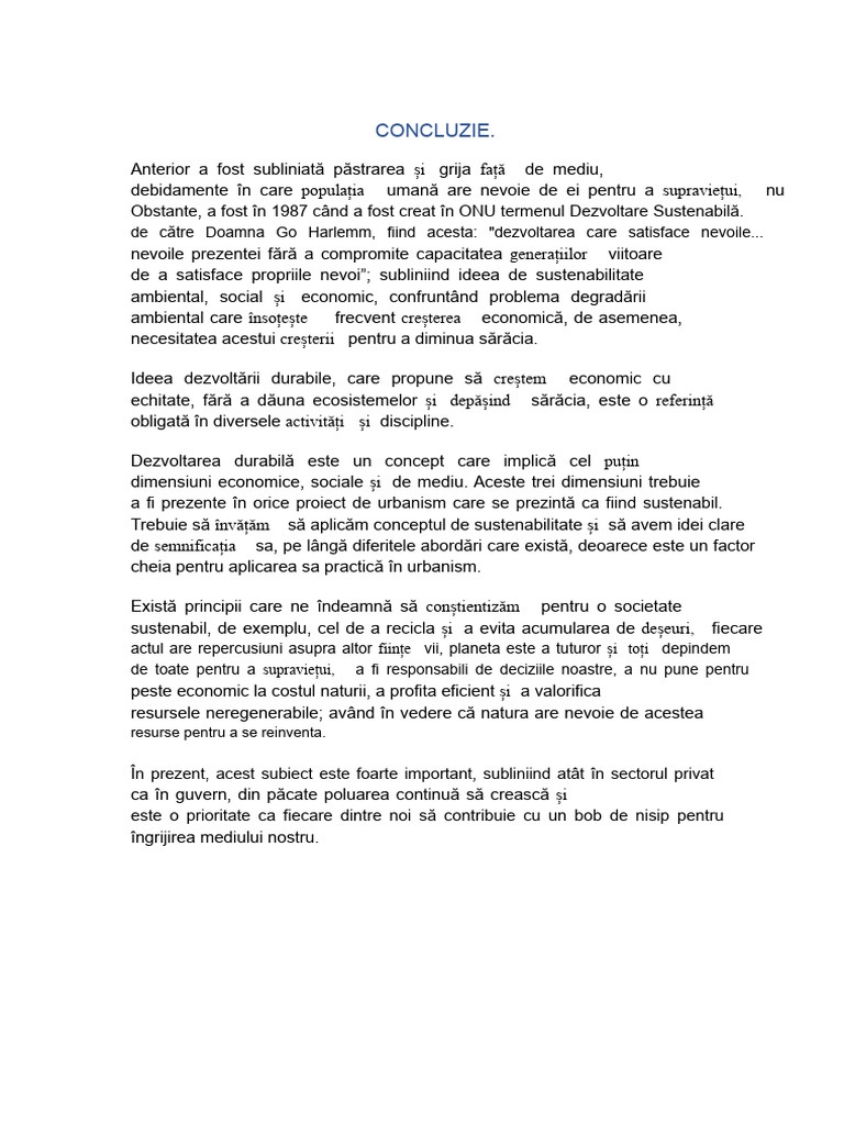 Concluzie | PDF