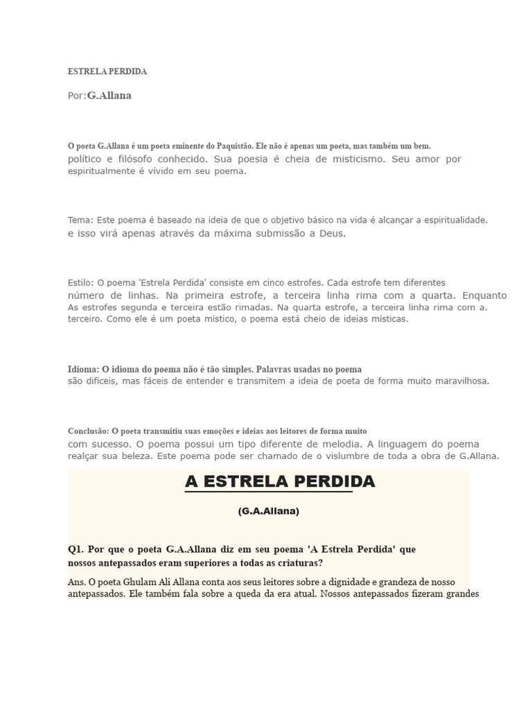 A Estrela Perdida | PDF | Deus | Misticismo