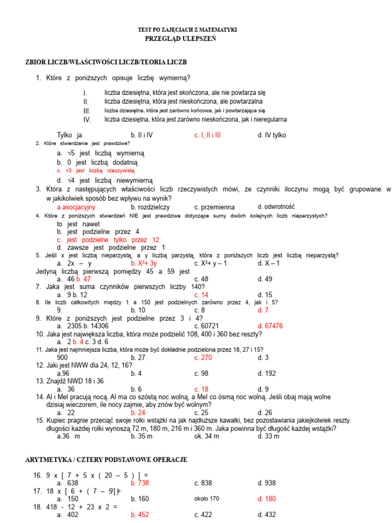MATEMATYKA | PDF