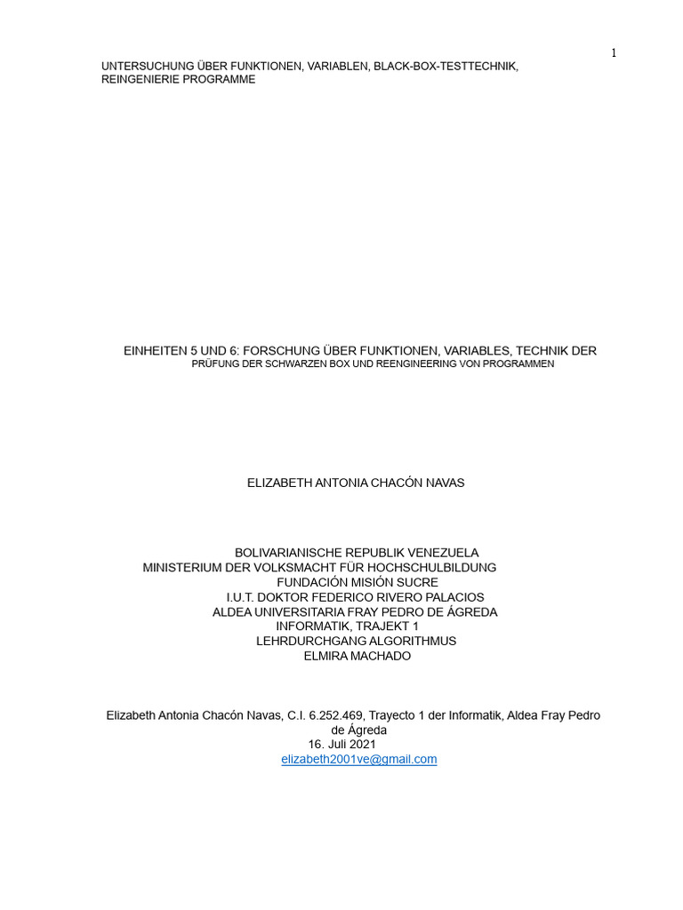 Einheit 6 7 Forschung Funktions Algorithmus | PDF
