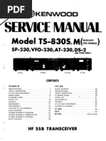 Download KENWOOD TS 830 Service Manual by Robertyd2wsq SN91234852 doc pdf