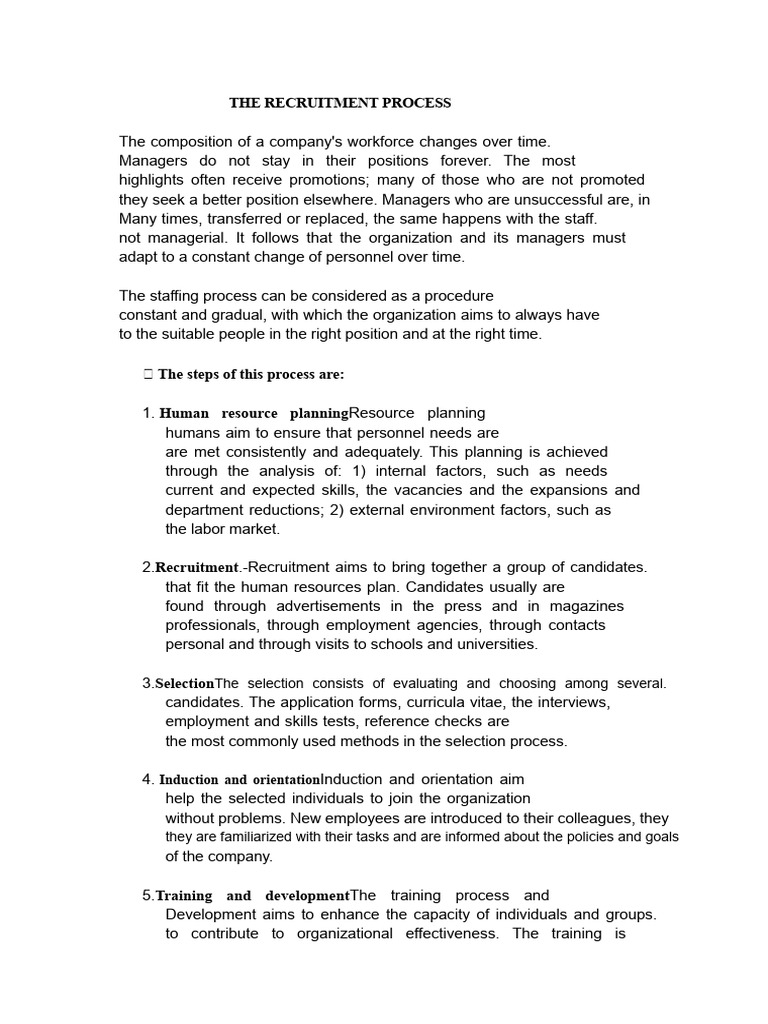 Comprehensive Guide to Recruitment Process | PDF | Performance ...