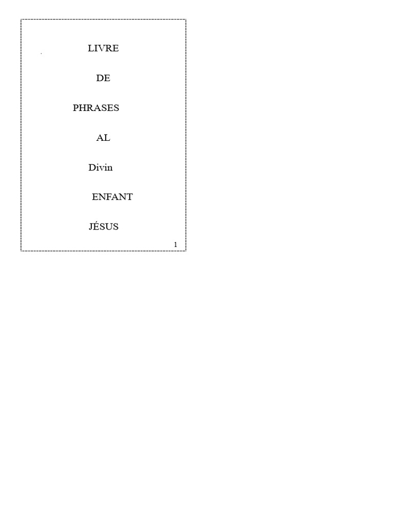Prières au Divin Enfant Jésus | PDF | Marie, mère de Jésus | Dieu