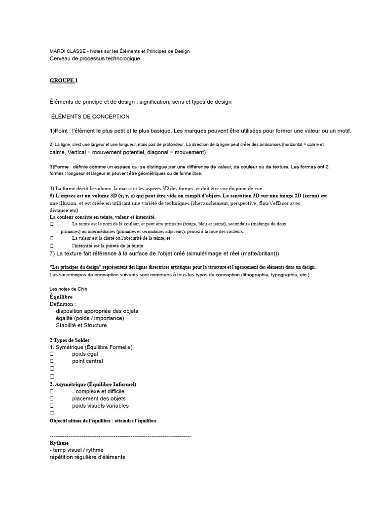 Éléments et Principes du Design Graphique | PDF | Couleur | Noir