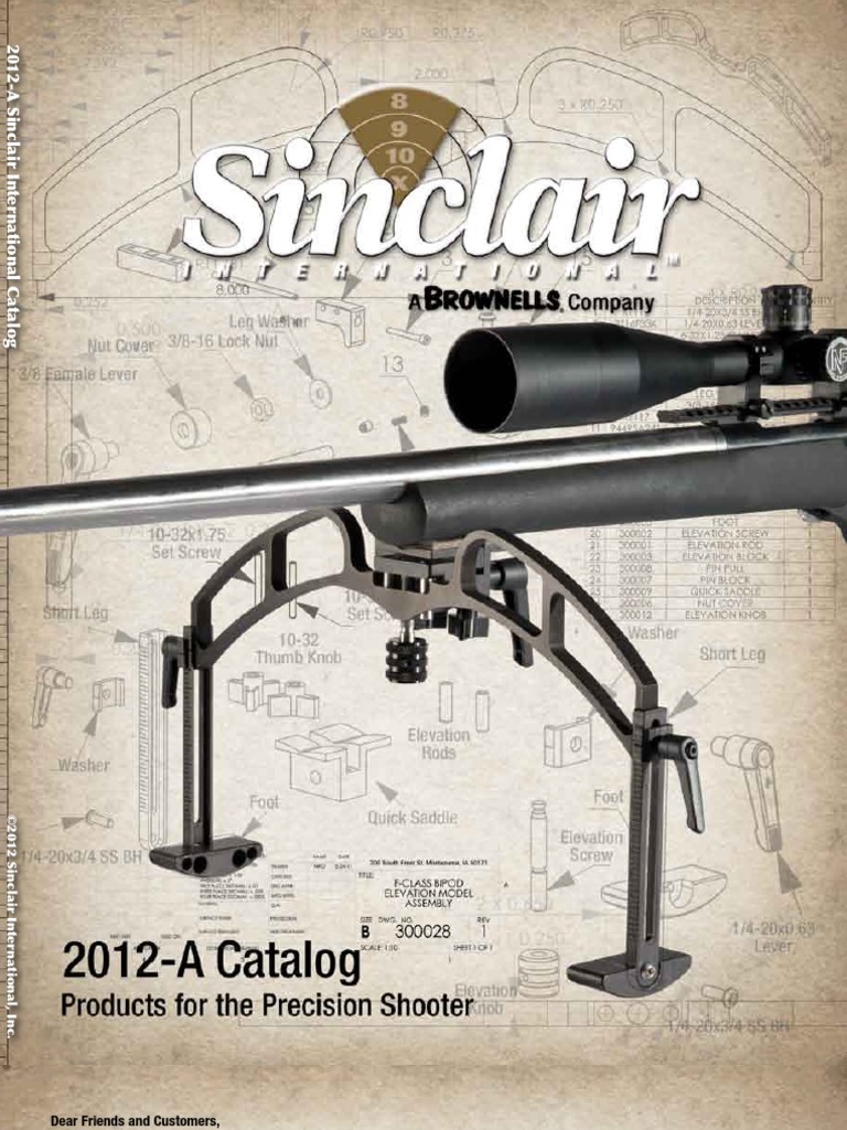 Sinclair International 2012-A Catalog | PDF | Telescopic Sight | Cartridge  (Firearms)